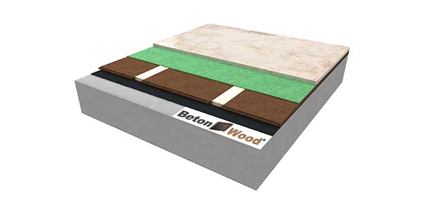 Massetto a secco in fibra di legno Floor